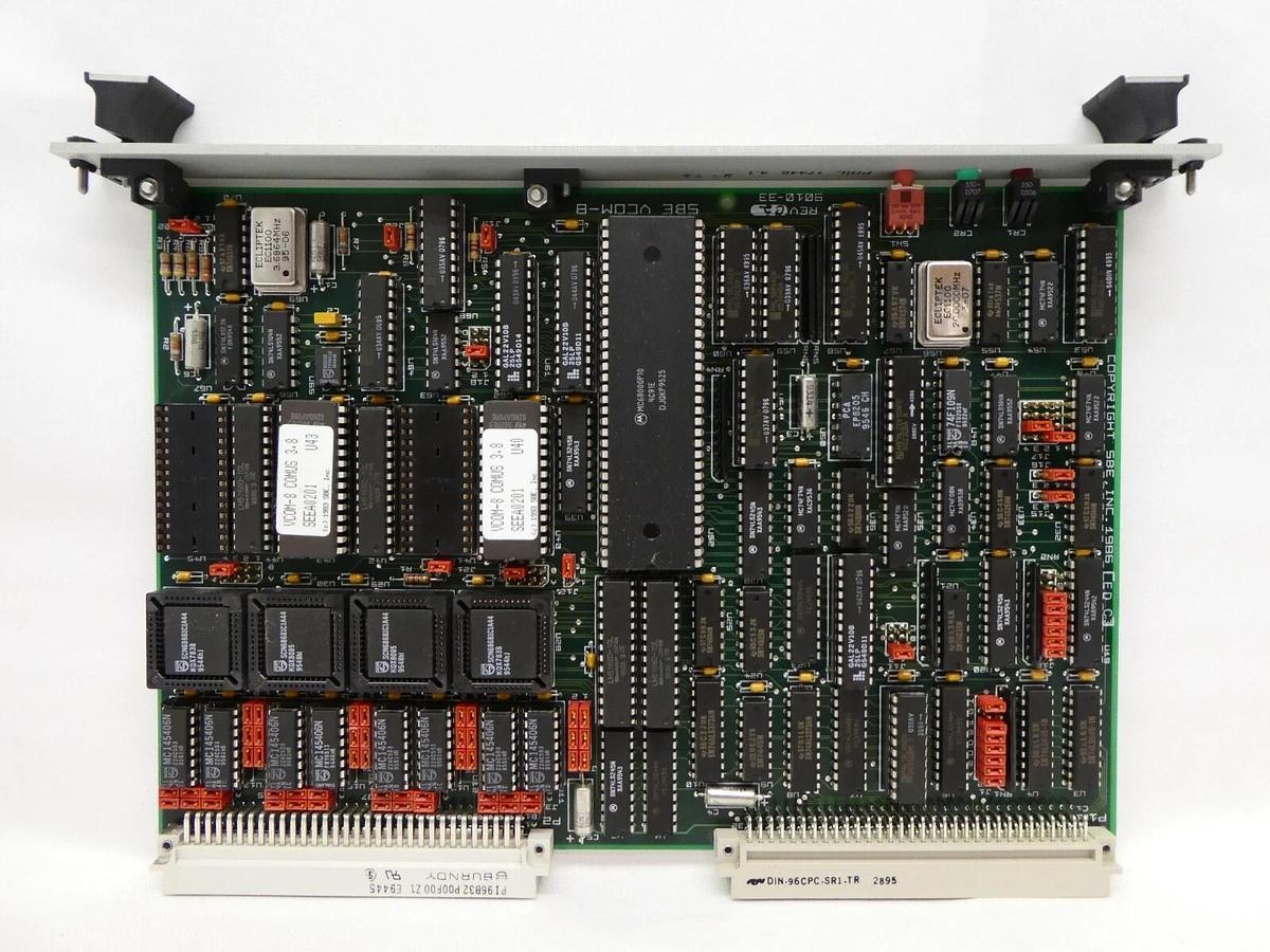 Used SBE 9010-33 Processor VME PCB Card VCOM-8 ESI 9250 Laser Processing System Spare