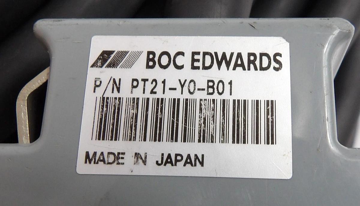 Used Edwards PT21-Y0-B01 Turbomolecular Pump Control Cable 75 Foot 23M Meters Working