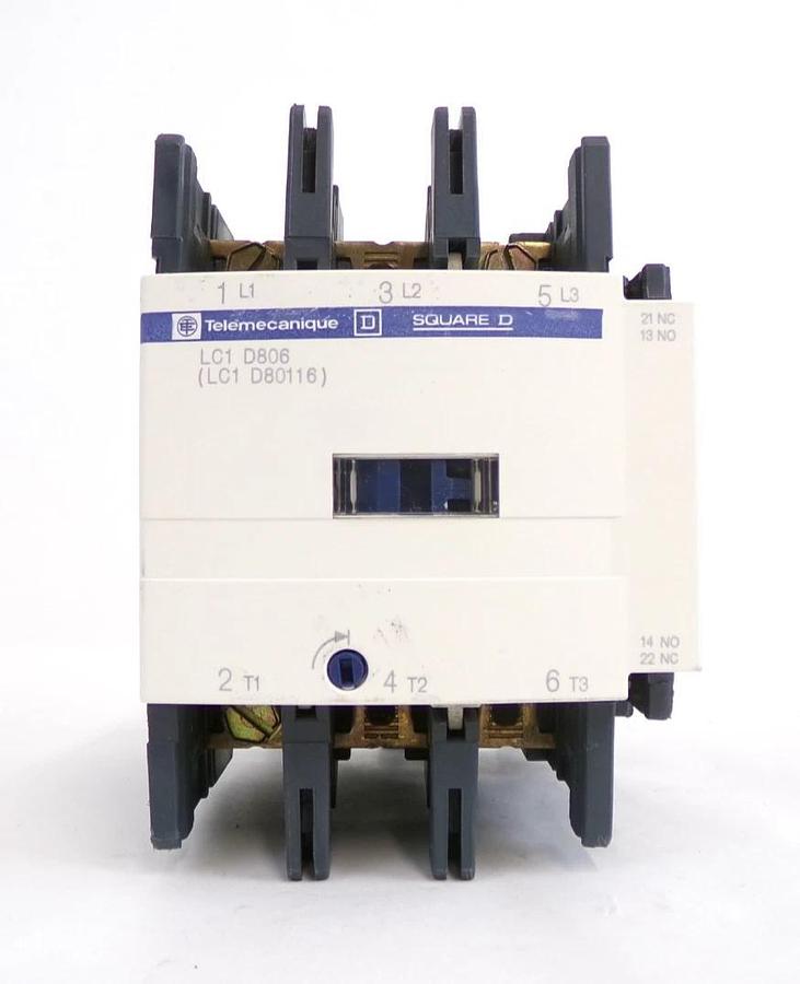 Used Telemecanique LC1D80116 Contactor LC1 D806 Square D Lot of 3 Working