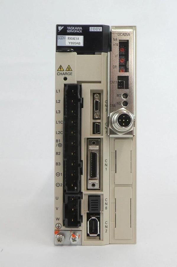 Used Yaskawa Electric SGDV-OCA05A Servo Drive SERVOPACK Lot of 2 Working