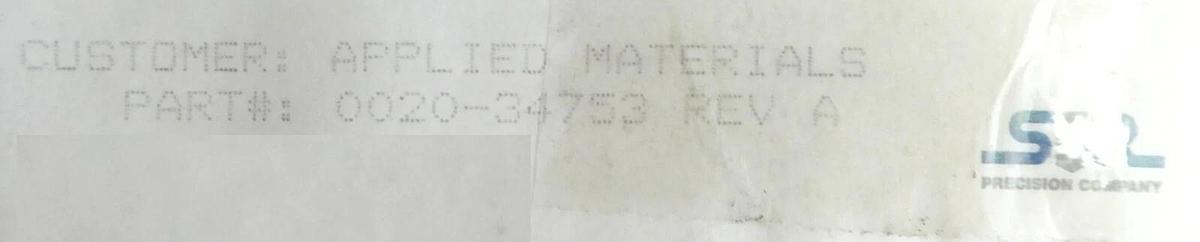 AMAT Applied Materials 0020-34753 125mm Centering Plate New Surplus