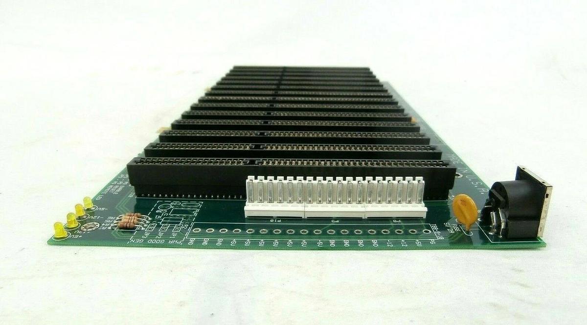 Used Plasma-Therm 9011 ISA 14 Slot Backplane Board PCB 11911411 Clusterlock Spare