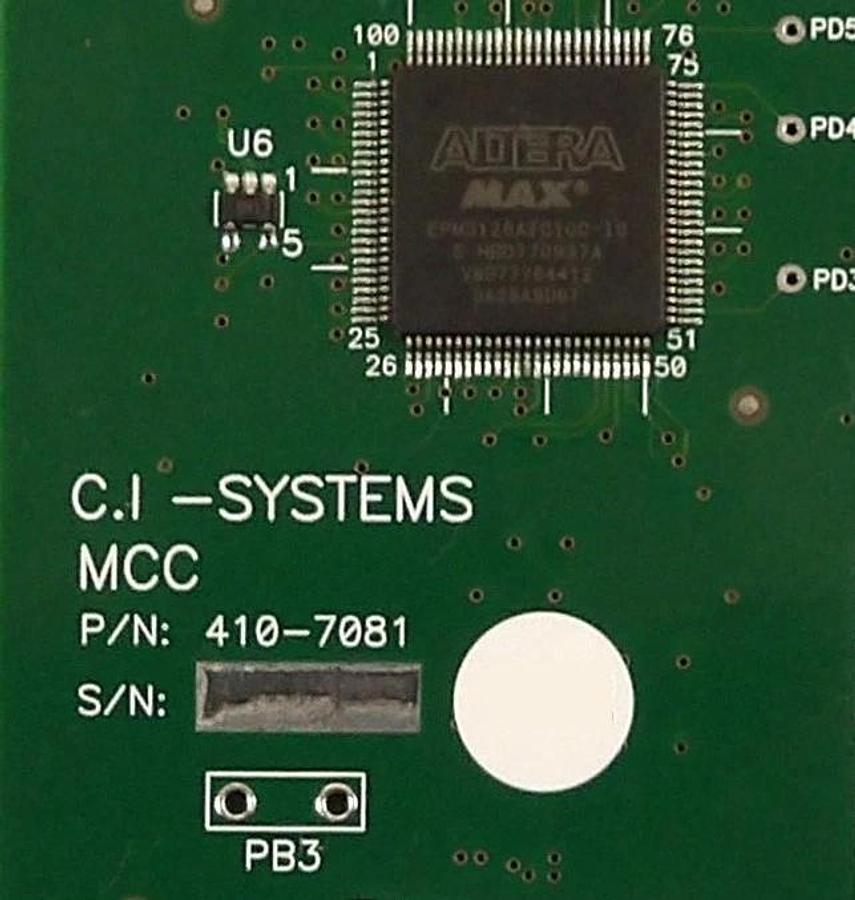 Used CI Systems 410-7081 MCC PCB Card 700-440-0080A SR-800R Black Body Working