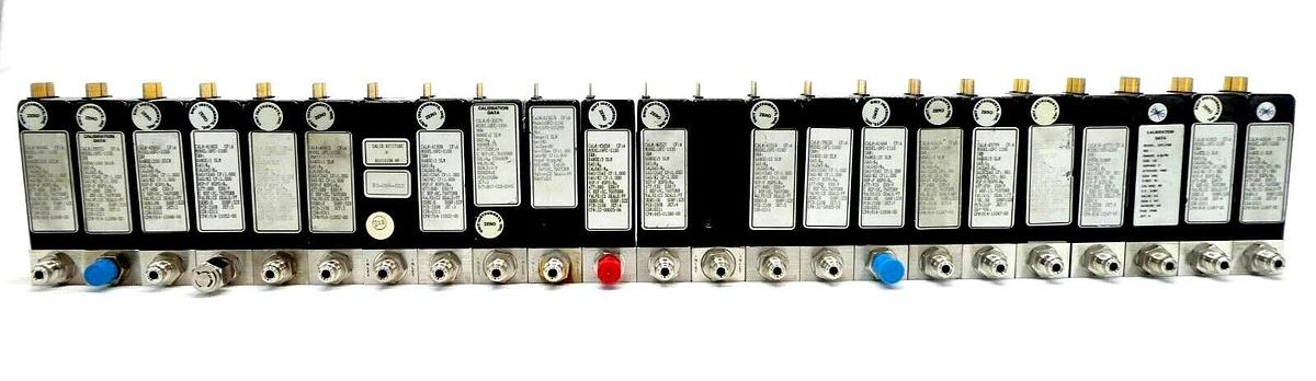 Used UNIT Instruments UFC-1100 Mass Flow Controller MFC N2 O2 Reseller Lot of 23