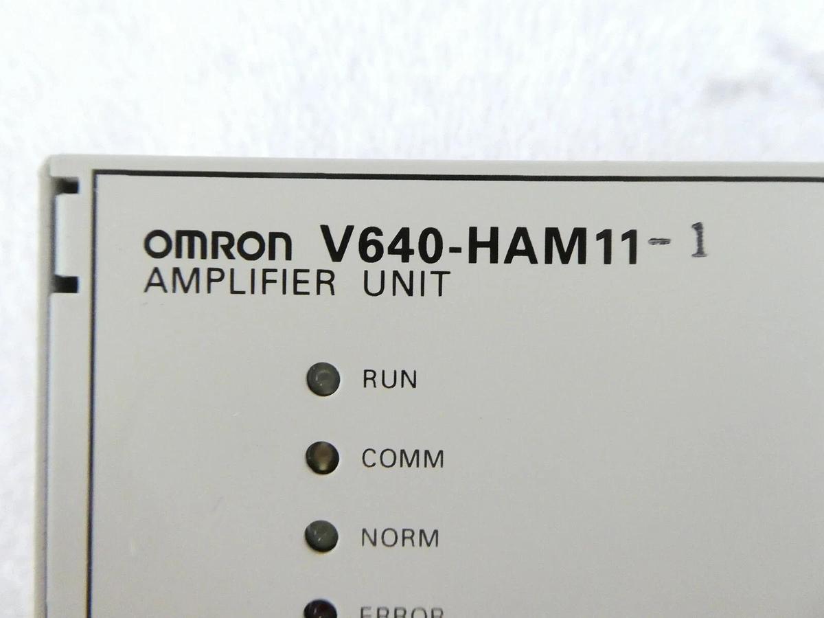 Used Omron V640-HAM11-1 CIDRW Head Amplifier Unit Reseller Lot of 2 Working Surplus