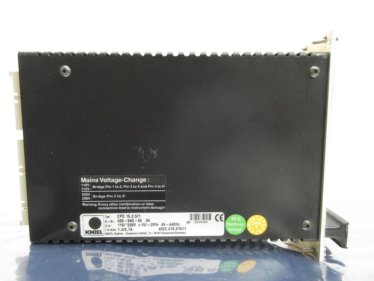 Used Kniel System-Electronic 320-040-04 .04 Power Supply Card PCB 4022.476.01511 Used