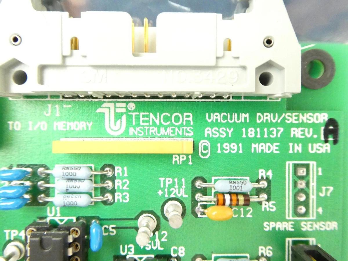 Used Tencor Instruments 181137 Vacuum Drive Sensor PCB 181145 P-2H Working Surplus