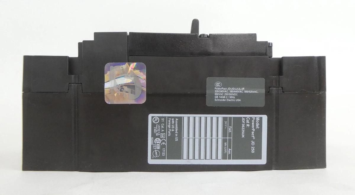 Square D JDF36225UK Circuit Breaker PowerPact JD 250 Schneider New Surplus