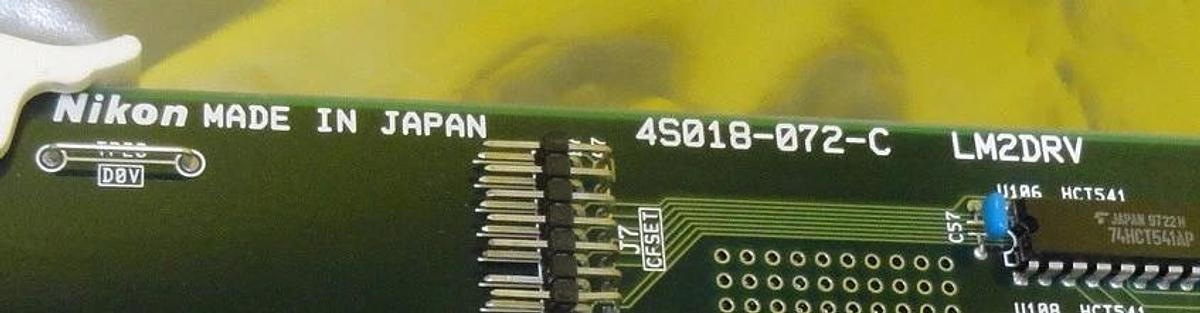Used Nikon 4S018-072-C Interface Relay Card PCB LM2DRV NSR-S202A Used Working