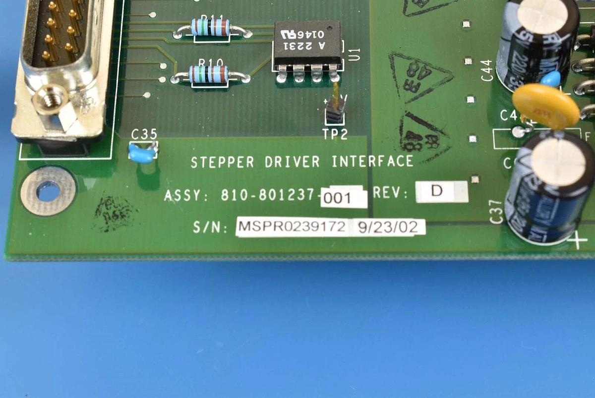 Used LAM Research 810-801237 PCB Stepper Driver Interface