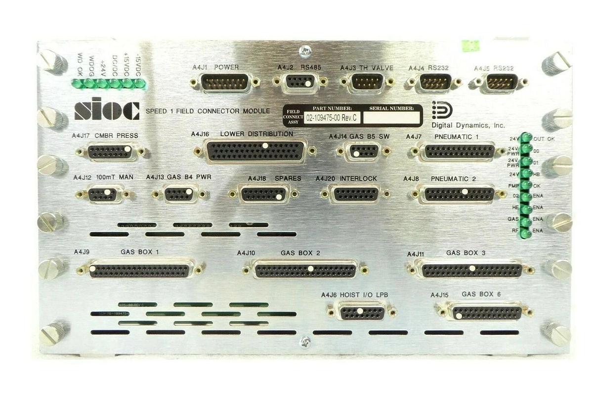 Used Digital Dynamics 02-109475-00 sioc SPEED 1 Control Novellus 27-053659-00 Working