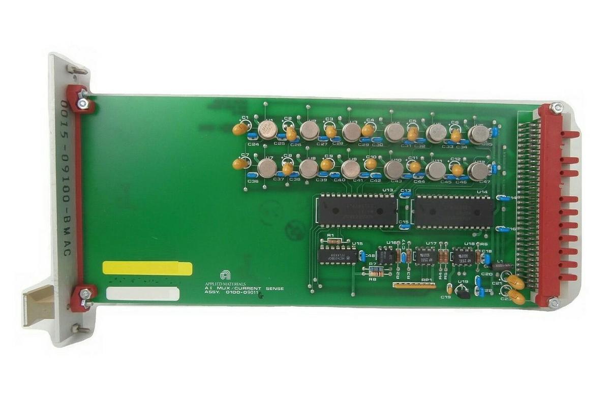 Used AMAT Applied Materials 0100-09011 AI MUX/CURRENT SENSE PCB Card P5000 Working