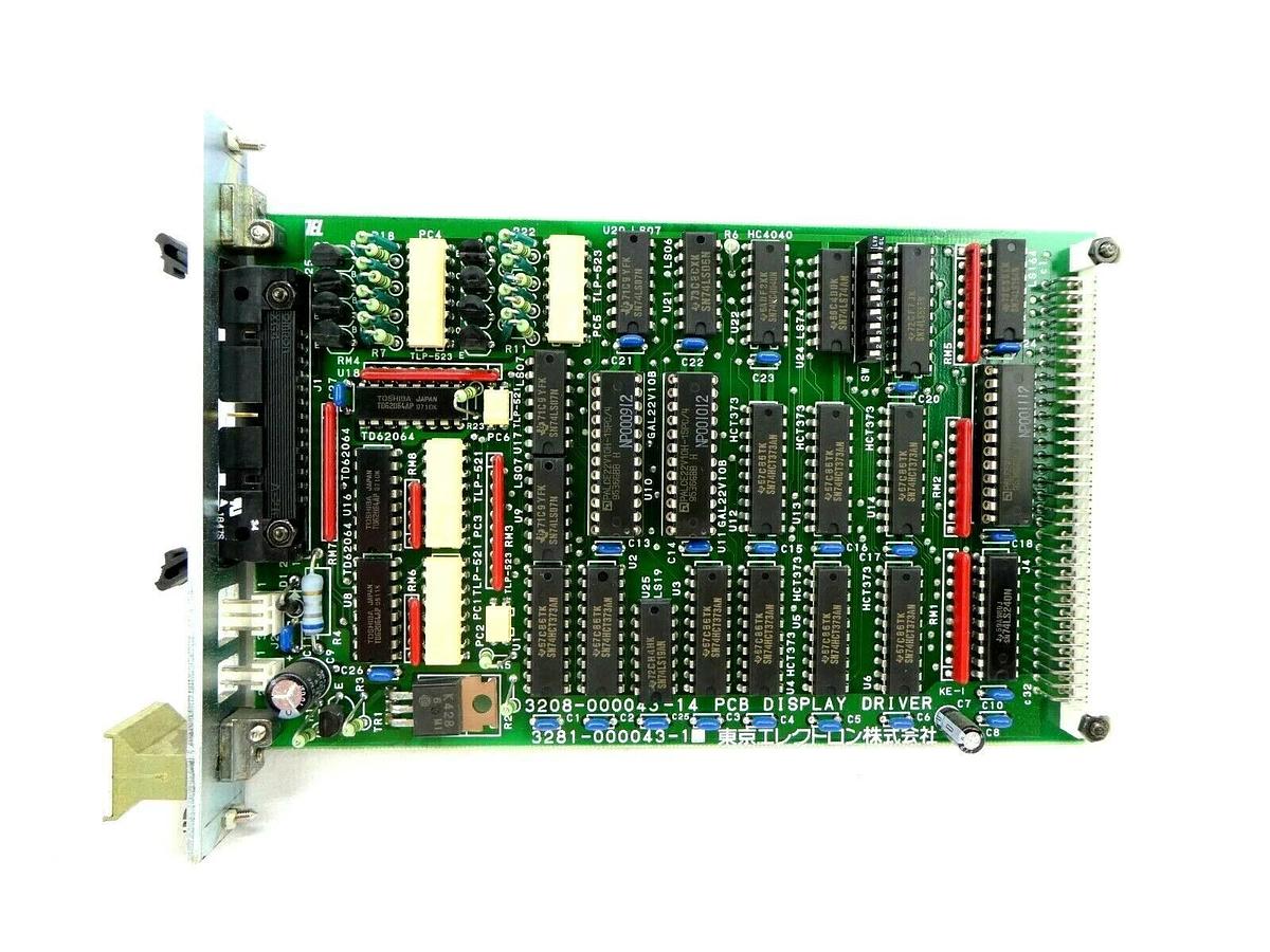 Used TEL Tokyo Electron 3281-000043-1 Display Driver PCB Card 2308-000043-14 P-8