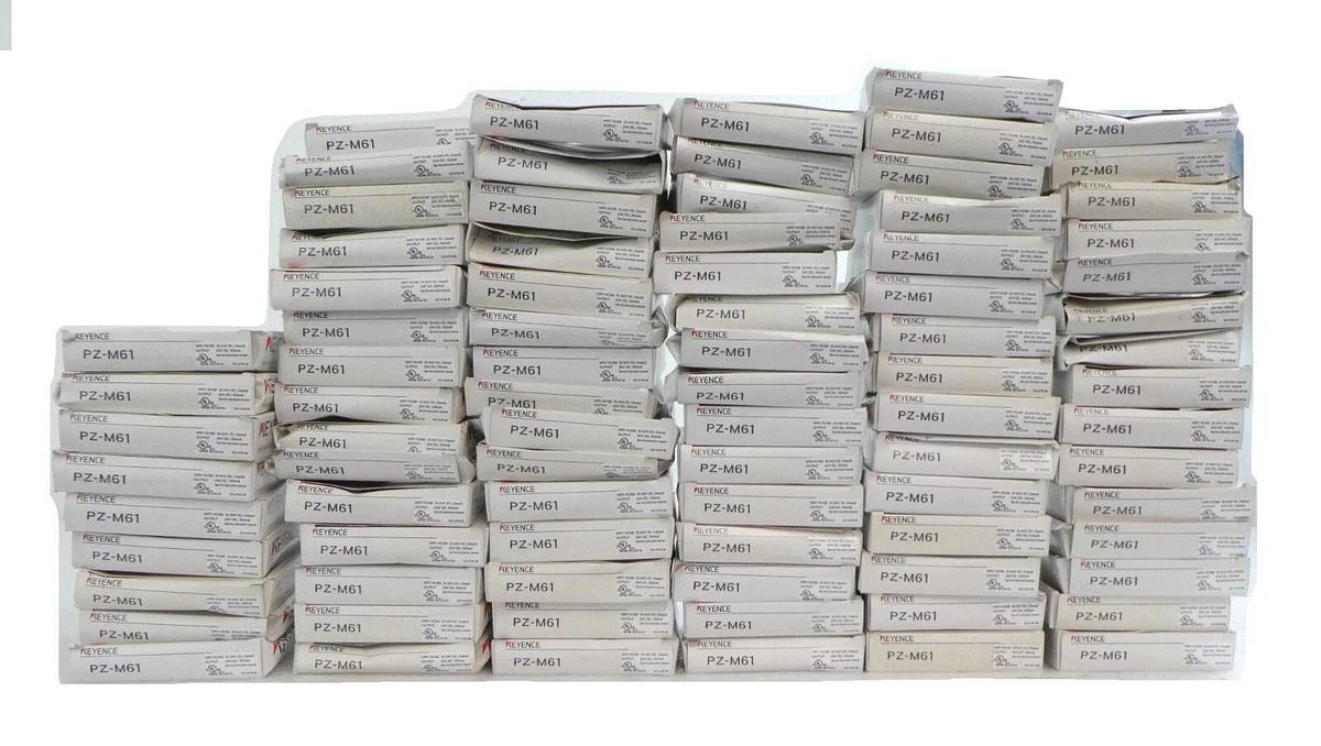 Keyence PZ-M61 Photoelectric Sensor Module Reseller Lot of 84 New Surplus