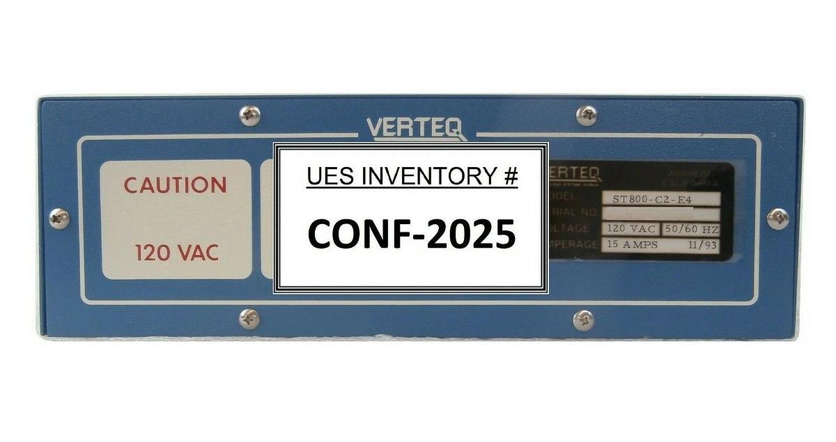 Used Verteq Process Systems ST800-C2-E4 RF Amplifier Working Surplus