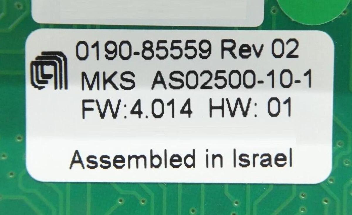 Used MKS Instruments AS02500-10-1 Interlock Module PCB CDN497 AMAT 0190-85559 Working
