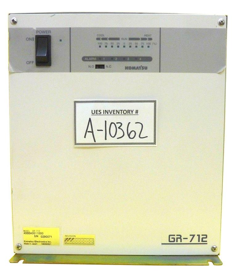 Used Komatsu Electronics ABBBA0011000 Heat Exchanger Power Supply GR-712 Used Working