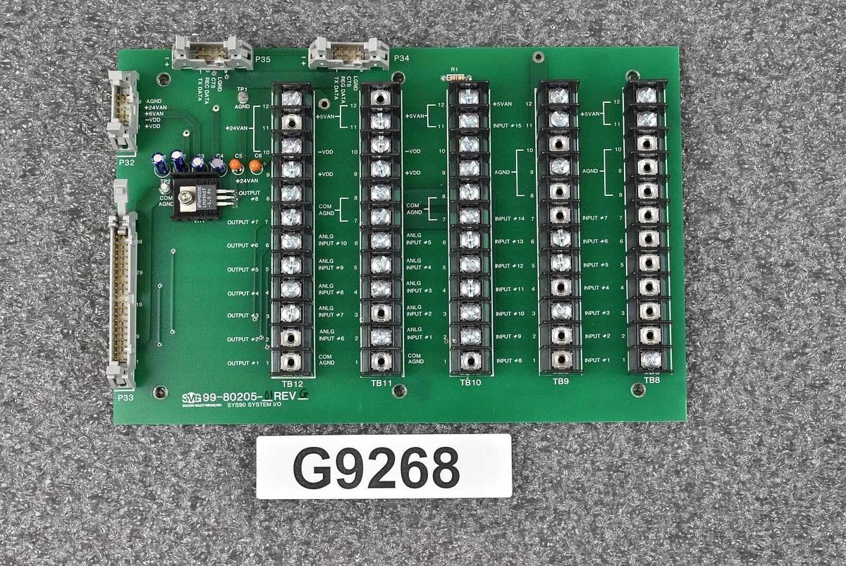Used SVG 99-80205-01 PCB SYS90 System I/O Board