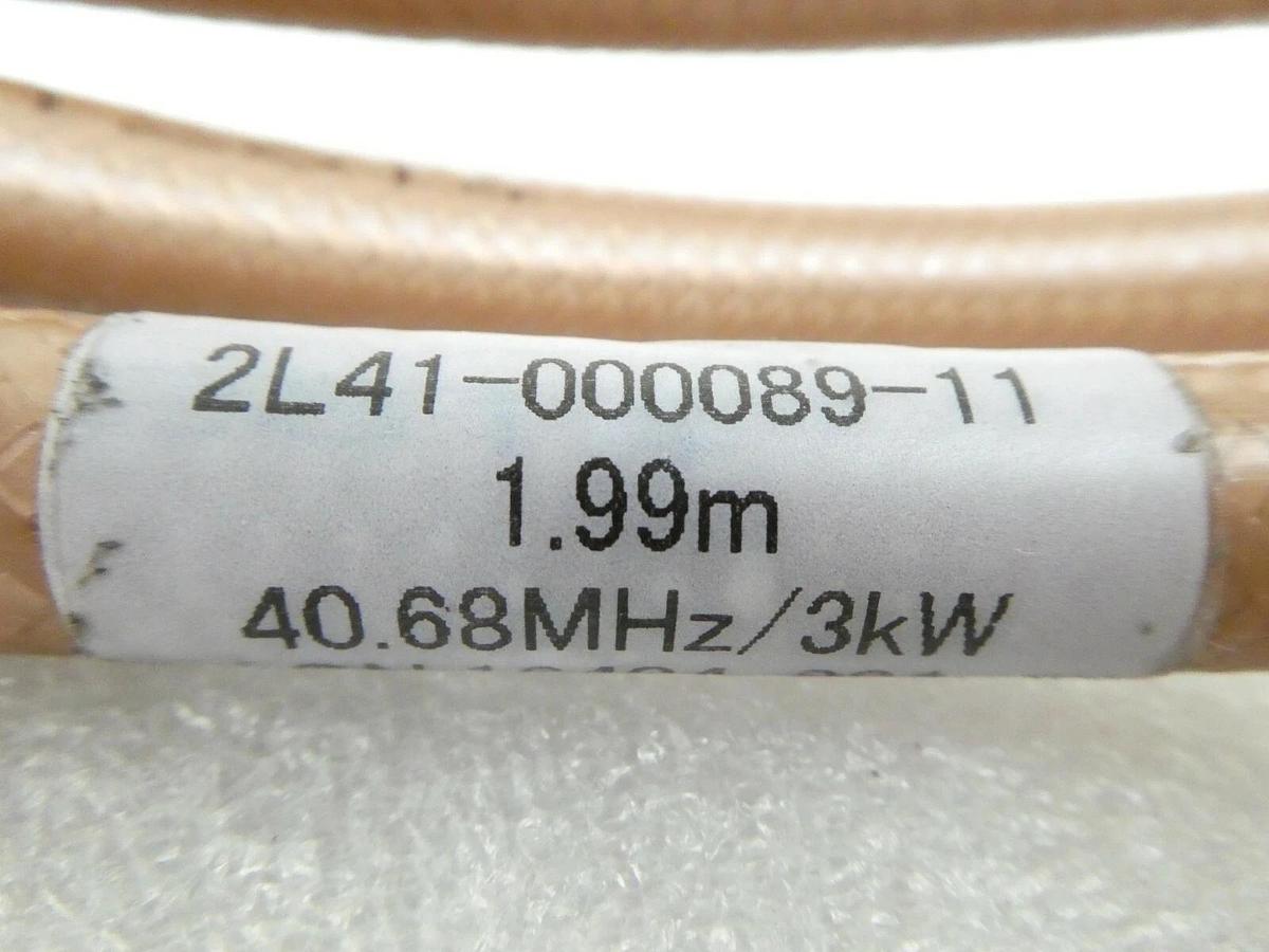 Used TEL Tokyo Electron 2L41-000089-11 RF Cable 40.68MHz @ 3kW 1.99M Working Surplus