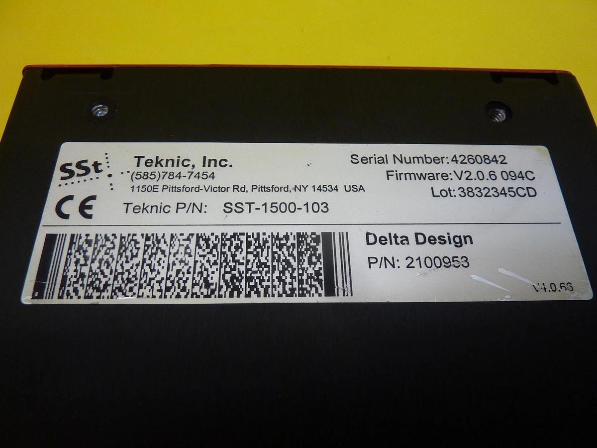 Used Teknic SST-1500-103 Servo Drive SSt ServoStepper Delta Design 2100953 Used