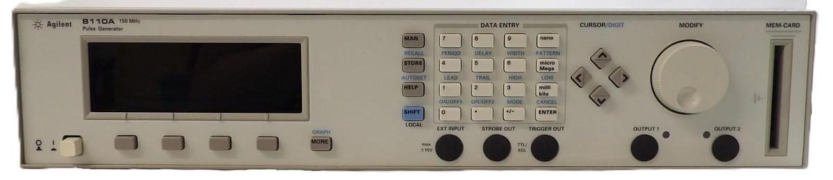 Used Agilent Technologies 8110A 150 MHz Pulse Generator w/Option UN2 Working Surplus