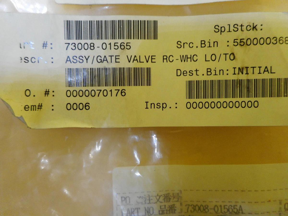 ASM 73008-01565 Gate Valve RC-WHC LO/TO Assembly New