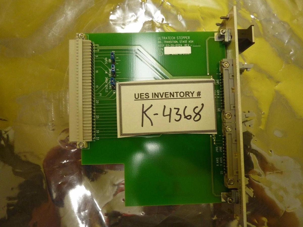 Used Ultratech Stepper 03-20-01124 Transition X Stage ASH PCB Card Rev. H Used