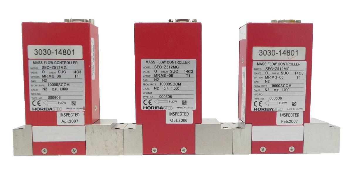 Used Horiba STEC Z500 Mass Flow Controller MFC SEC-Z512MG SEC-Z522MGN Lot of 10 Spare
