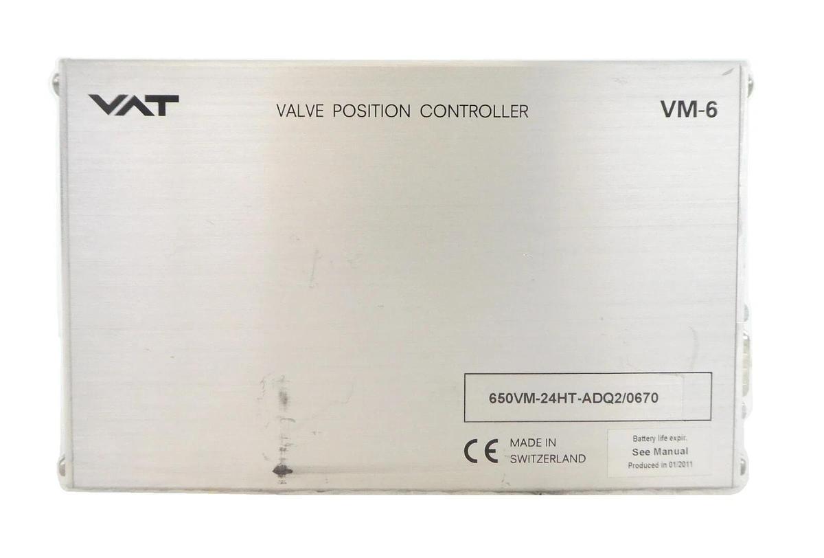 Used VAT 650VM-24HT-ADQ2 Vacuum Valve Position Controller VM-6 Working Surplus