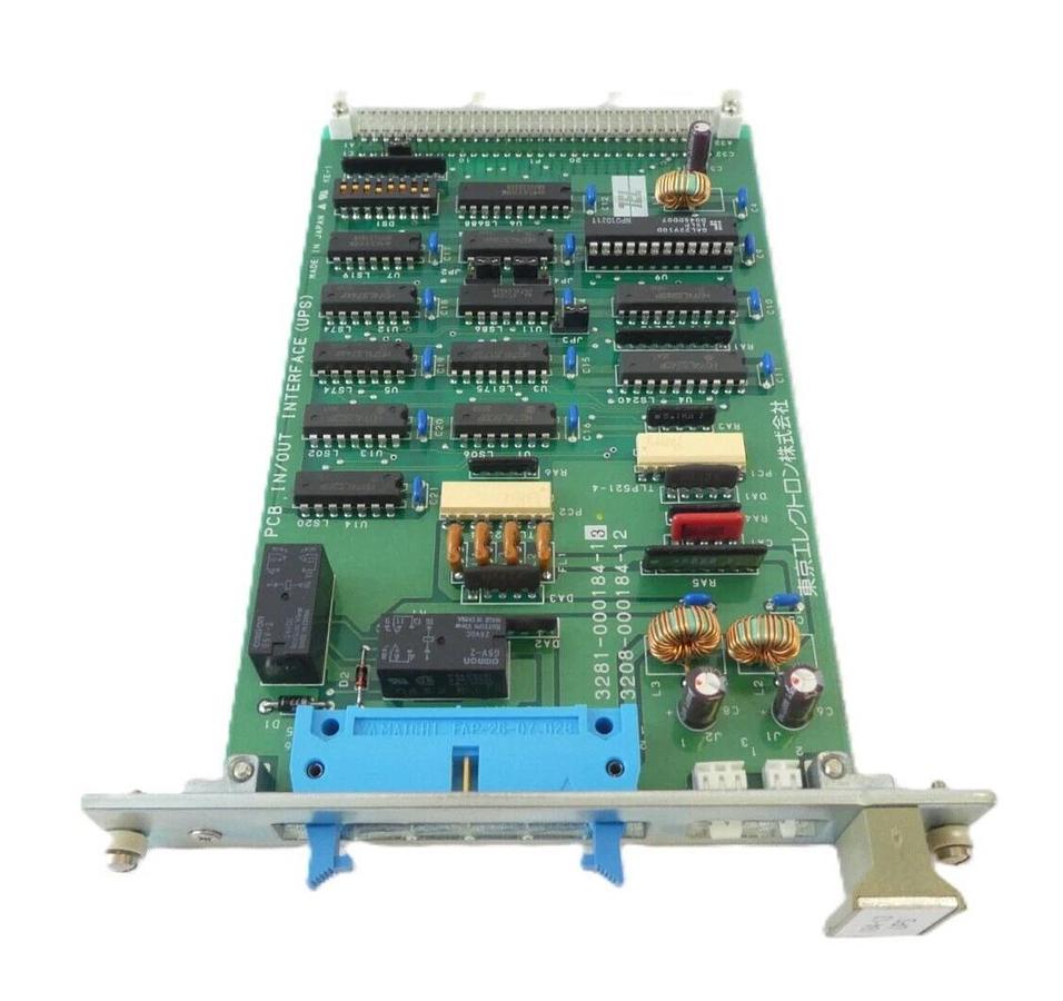 Used TEL Tokyo Electron 3281-000184-13 IN/OUT INTERFACE (UPS) PCB Card 3208-000184-12