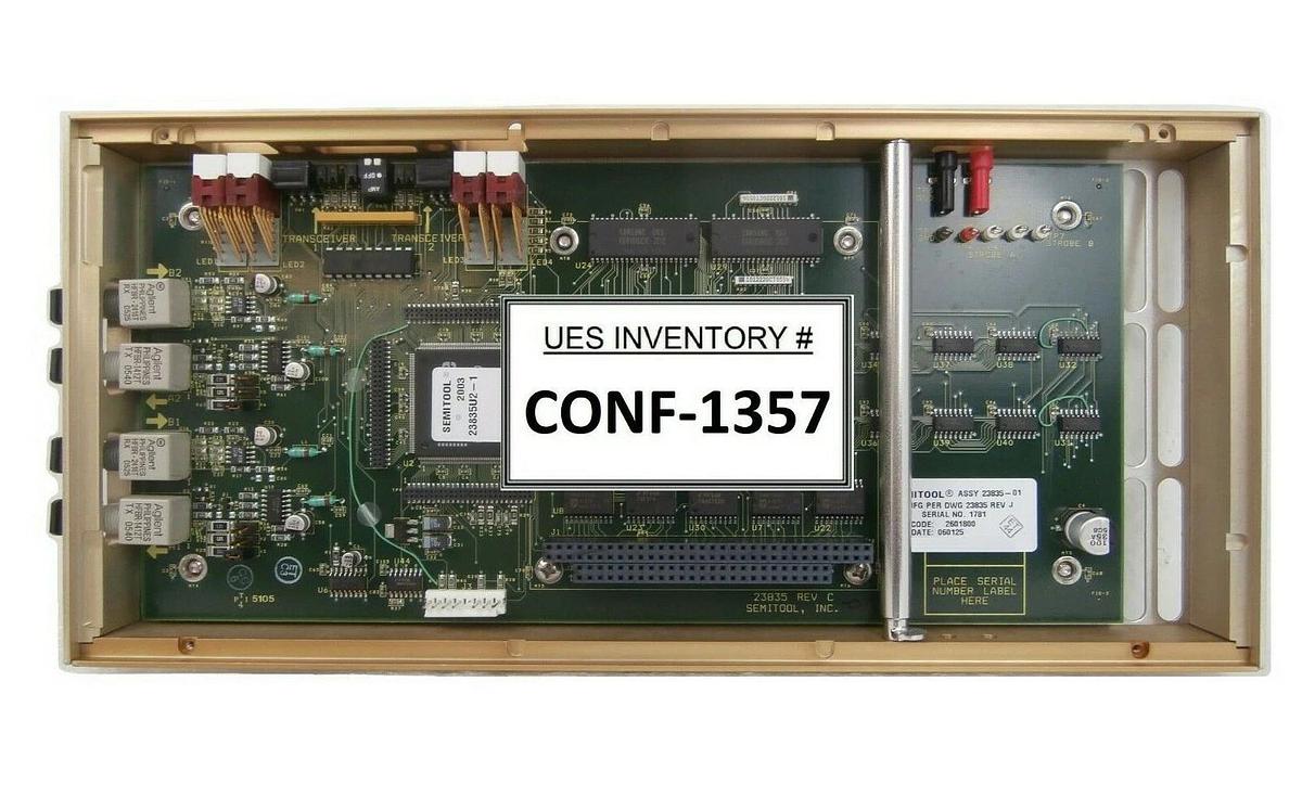 Used Semitool 932T0016-01 Dual Fiber Transceiver 23835 PCB Assembly 2601800 Rev. J