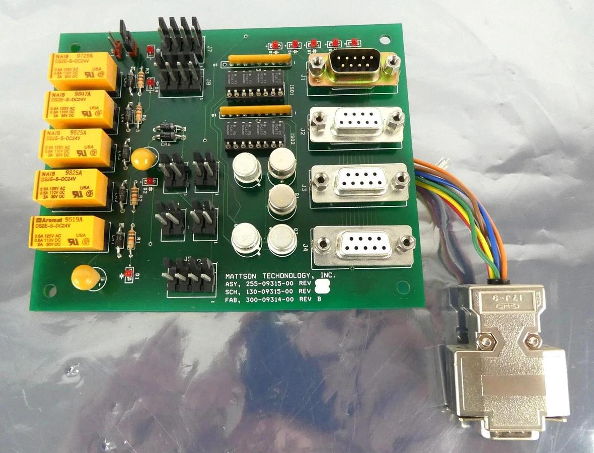Used Mattson Techonology 255-09315-00 PCB Board Assembly 300-09314-00 Working Surplus