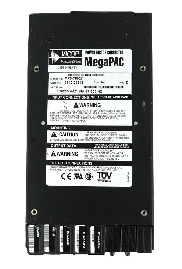 Used Vicor MP5-76527 Power Supply Assembly MegaPAC AMAT 1140-01343 Working Surplus