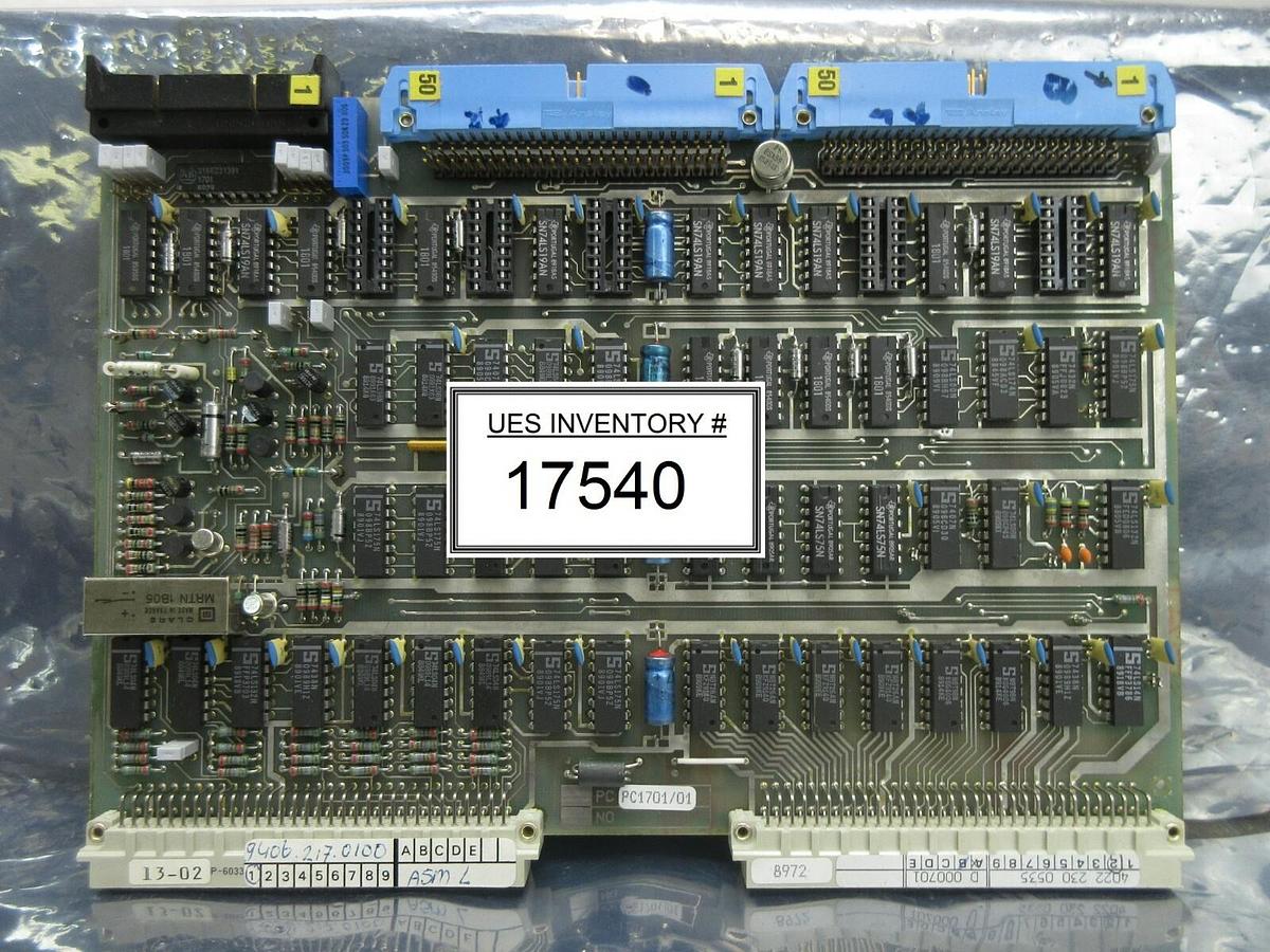 Used ASML 4022.230.0535 Processor PCB Card PC1701/01 9406.217.0100 PAS Used Working