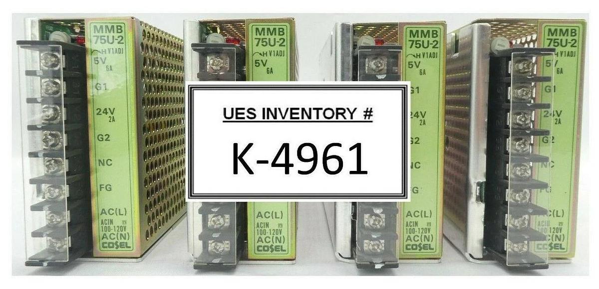 Used Cosel MMB75U-2 Power Supply Reseller Lot of 4 Working Surplus