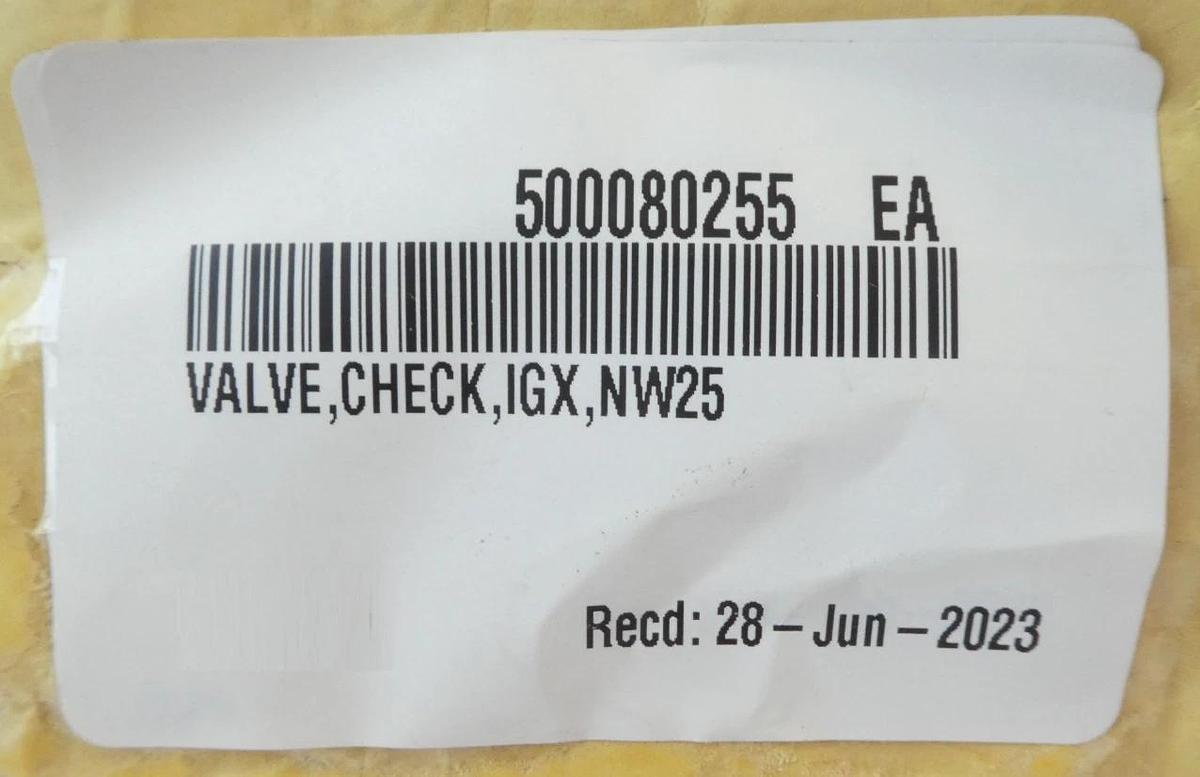Edwards A53600752 Vacuum Pump Check Valve iGX Series NW25 New Surplus