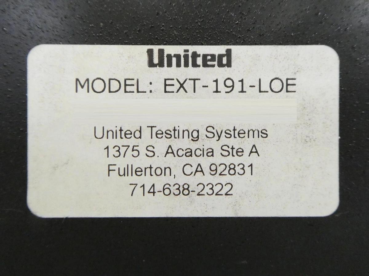 Used United SSTM-2.5KN Universal Electro Mechanical Test System w/Extensometer Spare