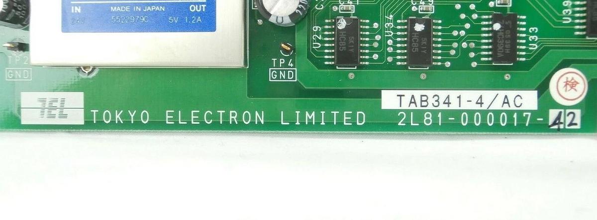 Used TEL Tokyo Electron 2L81-000017-42 Time Delay Relay Board PCB TAB341-4/AC Working