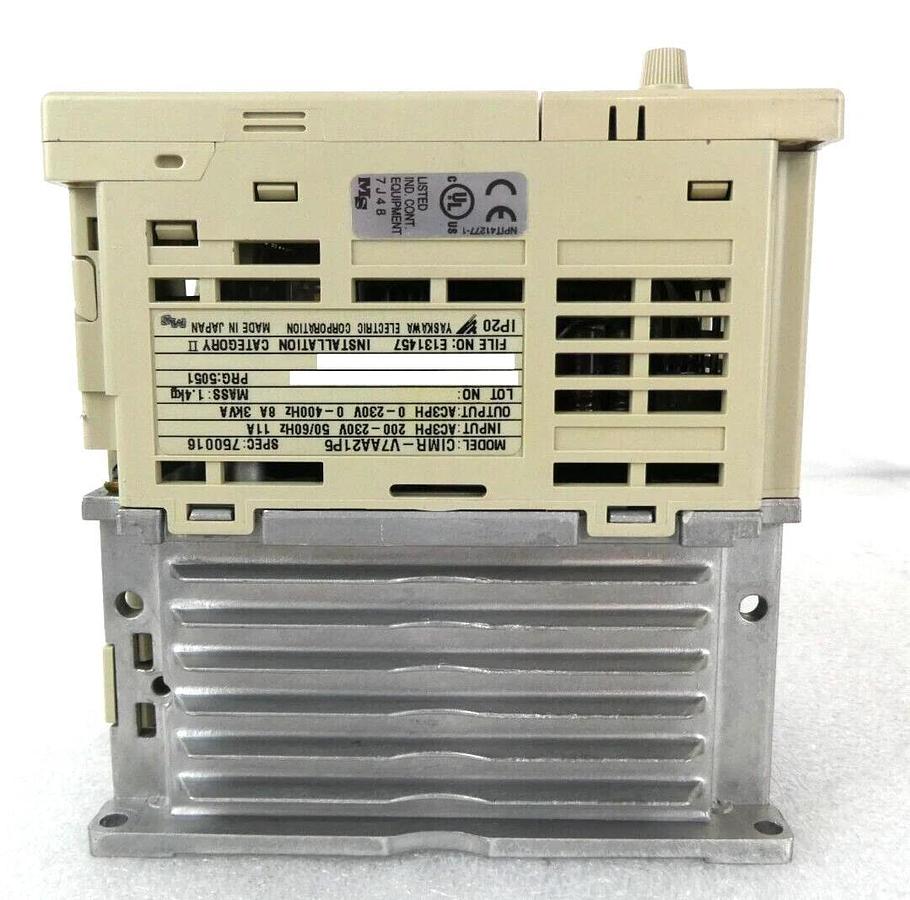 Used Yaskawa Electric CIMR-V7AA21P5 Inverter Drive VS Mini V7 Lot of 2 Working
