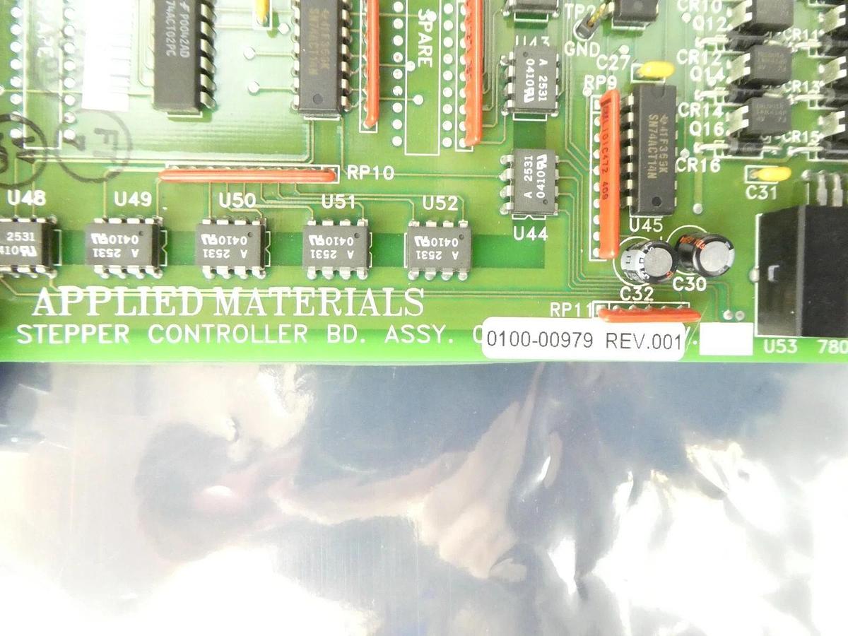 Used AMAT Applied Materials 0100-00979 Stepper Controller VME PCB Card Working