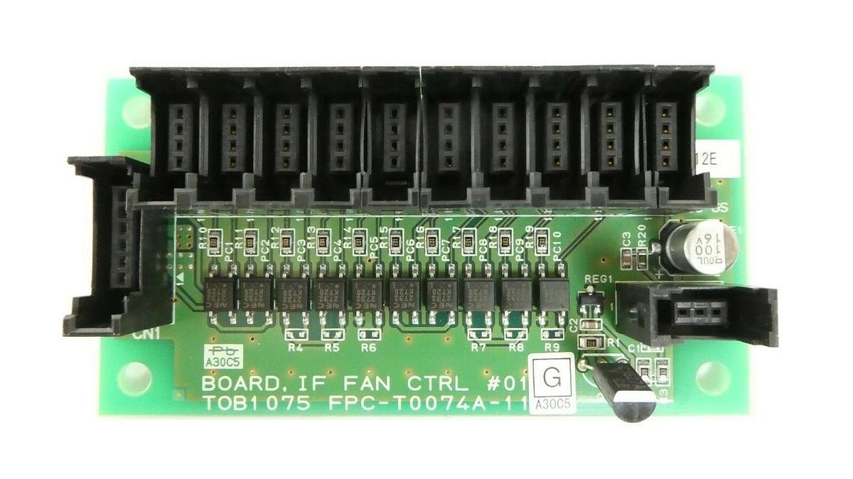 Used TEL Tokyo Electron FPC-T0074A-11 IF Fan Control #01 Board PCB Rudolph F30 Spare