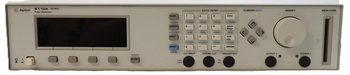 Used Agilent Technologies 8110A 150 MHz Pulse Generator w/Option UN2 Working Surplus