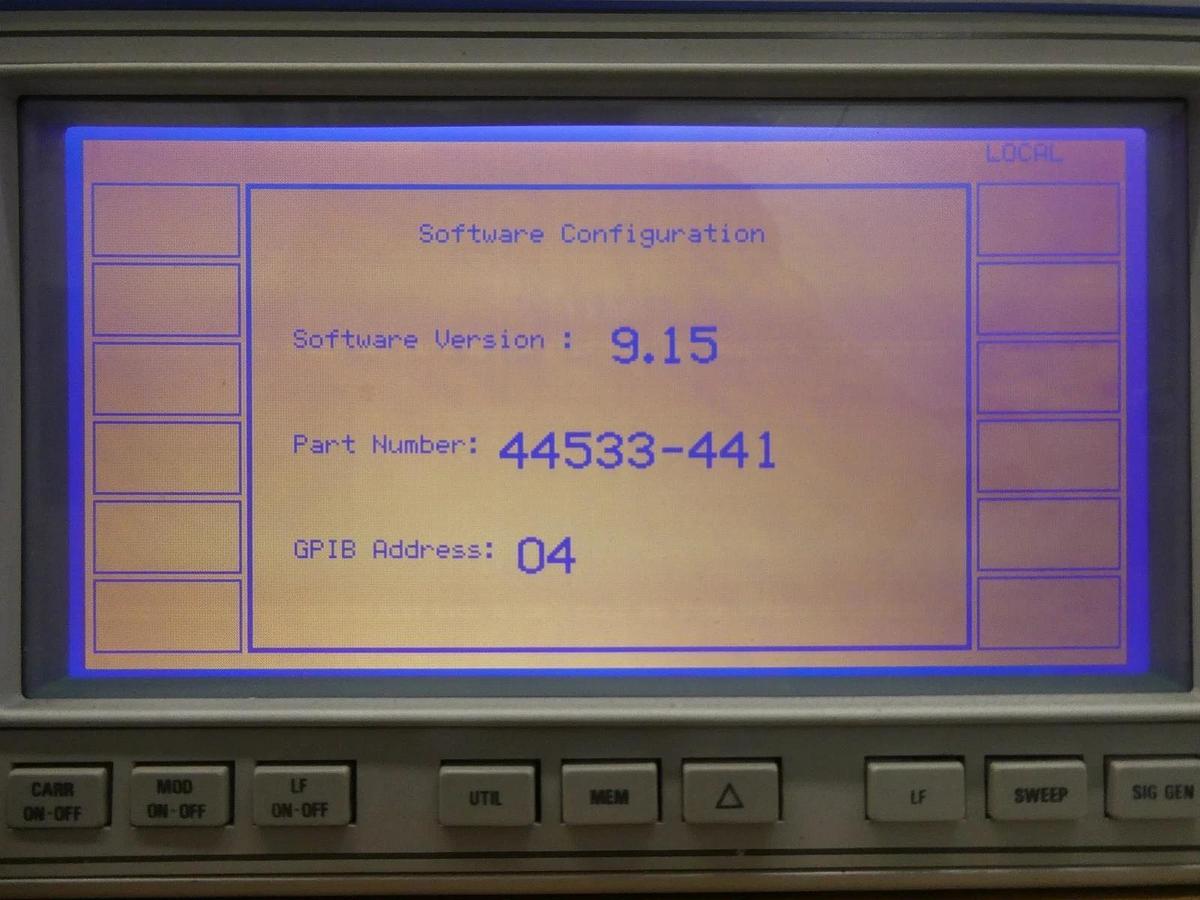 Used IFR 2040 10khz-1.35Ghz Low Noise Signal Generator 9.15 Option 2 Dented Surplus