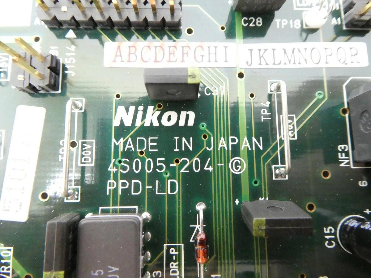 Used Nikon 4S005-204-Ⓖ PPD-LD PCB NSR-S204B Step-and-Repeat System Working Spare