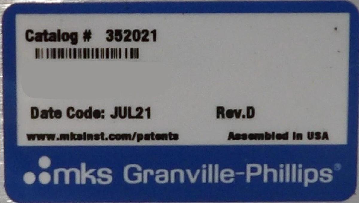 Used Granville-Phillips 352021 Ion Gauge Controller Assembly Series 352 MKS Working