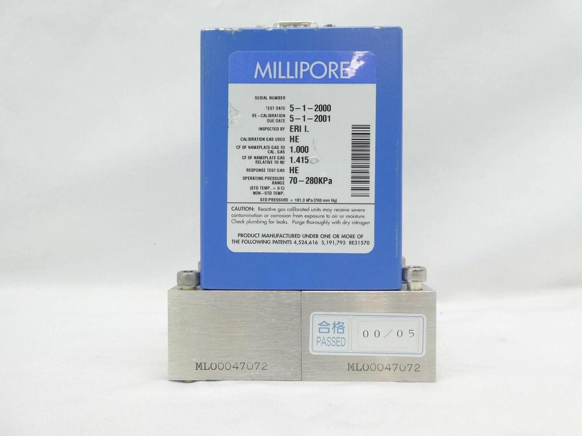 Used Millipore FC-2979MEP5-WM Mass Flow Controller MFC 100 SCCM He Tylan 2979M Series