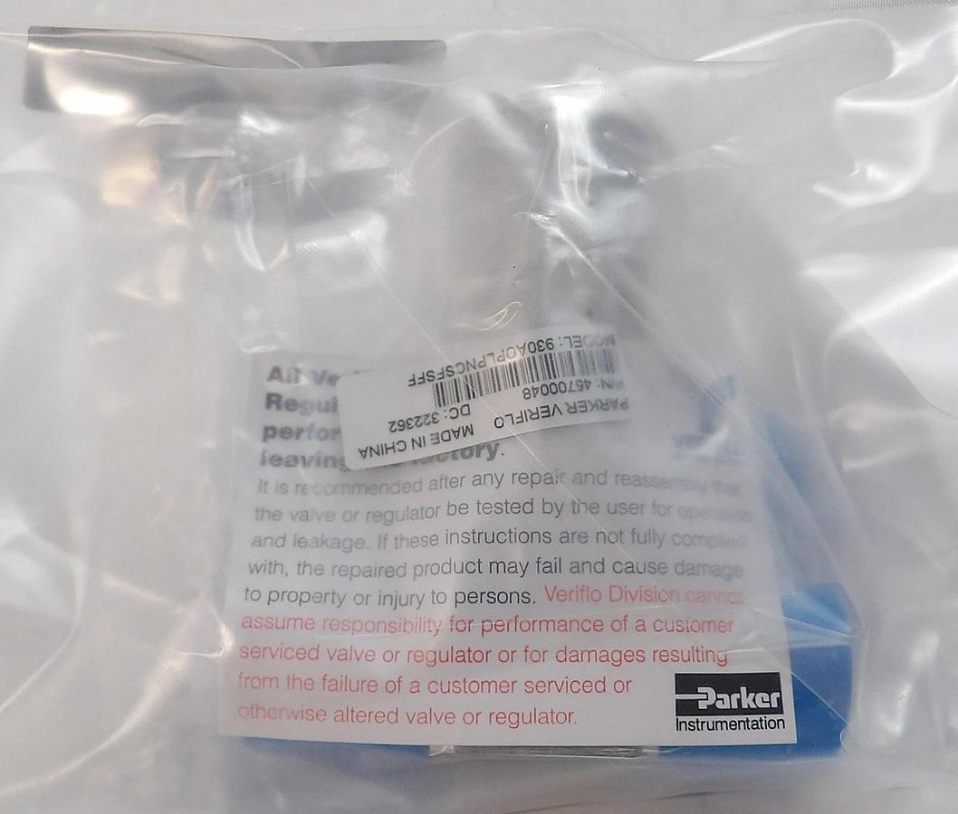 Parker Veriflo 45700048 Diaphragm Valve 930AOPLPNCSFSFF Reseller Lot of 6 New
