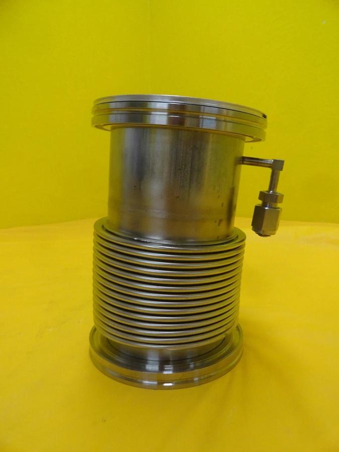 Used MKS Instruments High Vacuum Flex Bellows Stainless ISO100 4VCR Port Tee HPS Used