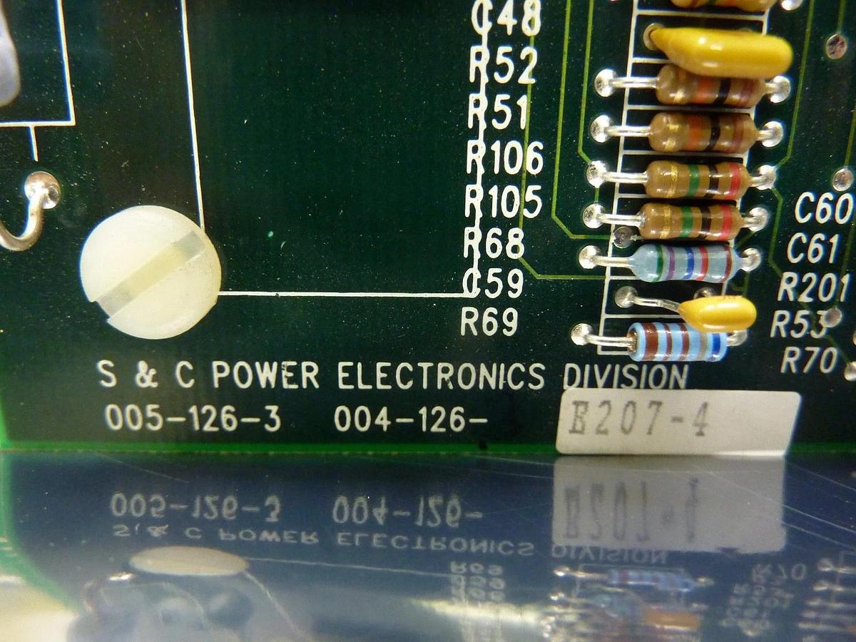Used S&C Electric 005-126-3 Power Supply Control Board PCB 004-126-3 Used Working
