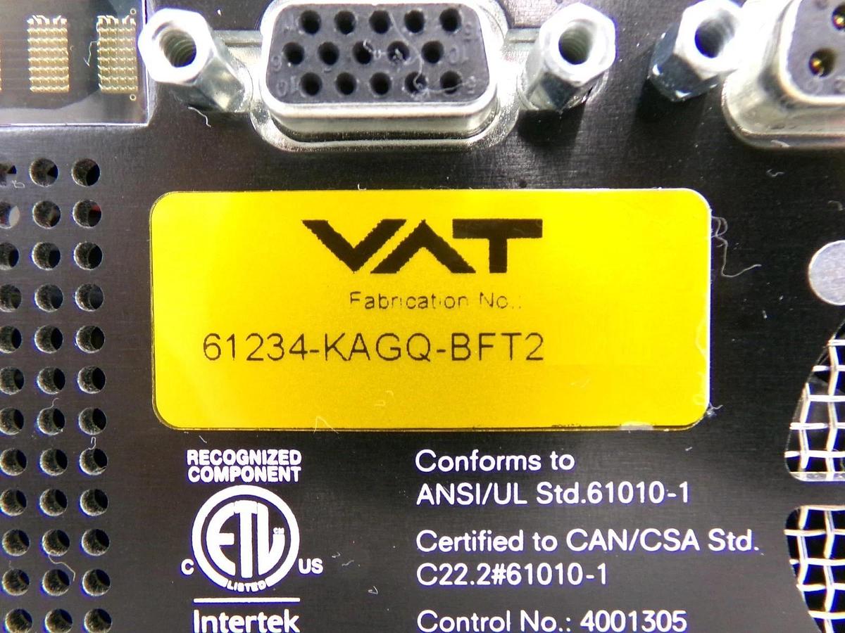 Used VAT 61234-KAGQ-BFT2 Butterfly Valve Control Series 612 Lot of 2 Working